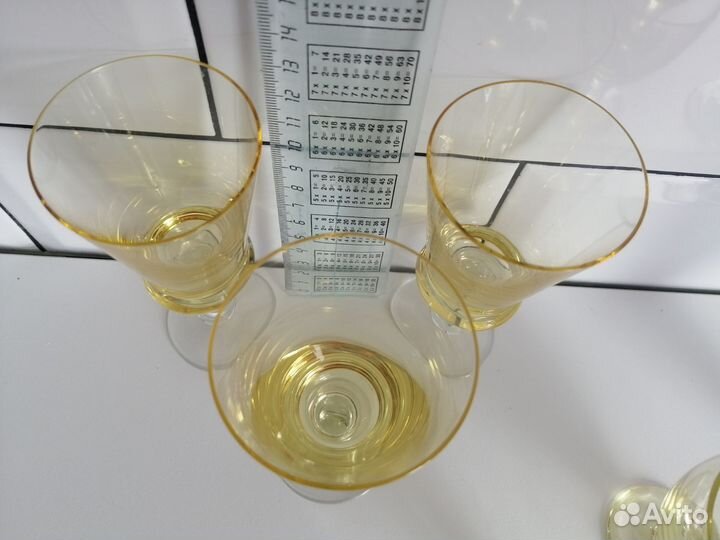 Рюмка,фужеры,стопки цветное стекло СССР
