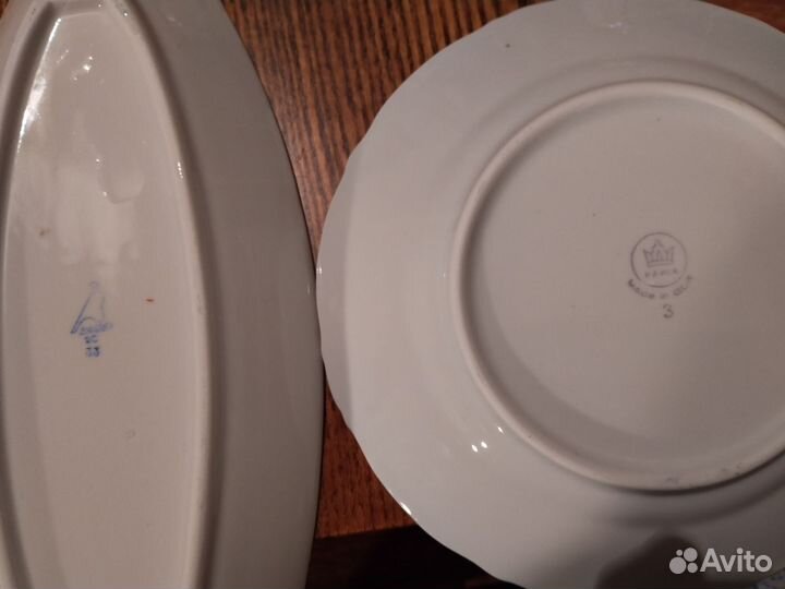 Маслёнка kahla, фарфор ГДР и другое