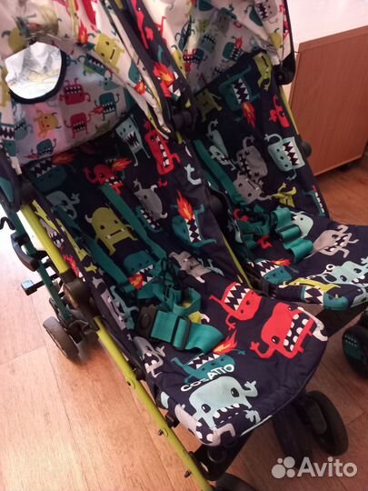 Коляска трость для двойни Cosatto