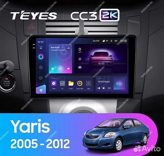 Штатная магнитола Teyes CC3 2K 4/32 Toyota Yaris X