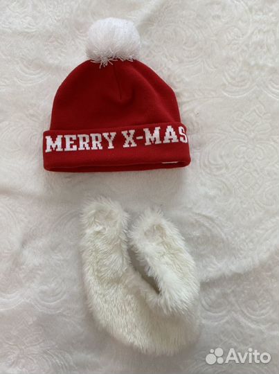 Шапка деда мороза для мальчика
