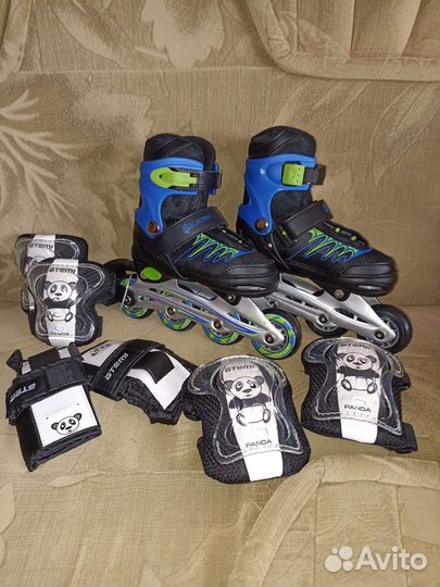 Роликовые коньки и защита 26-29р