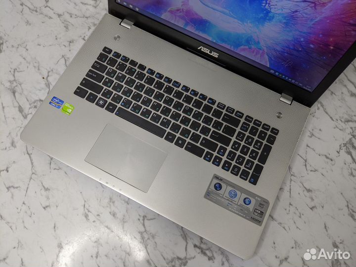 Ноутбук Asus core i7+SSD+HDD+GT 740M