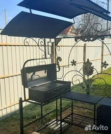 Кованые мангалы с крышей