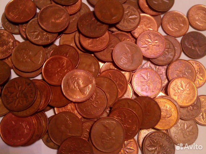 Канадские центы с 1942-2012год