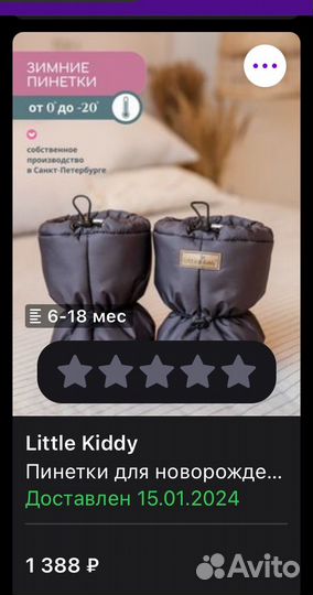 Пинетки зимние