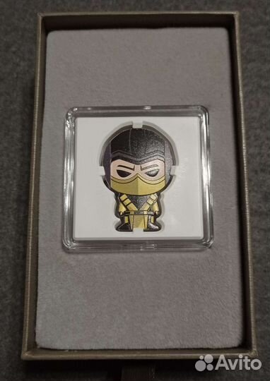 Монета Ниуэ 2022 Мортал Комбат Скорпион Серебро