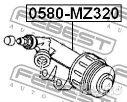 Цилиндр сцепления рабочий