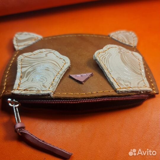 Кошелёк мини из натуральной кожи