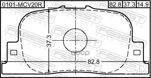 Колодки дисковые задние Toyota Camry 2.2i/3.0i