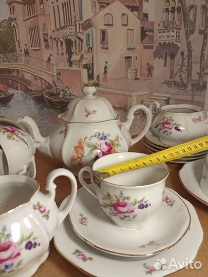 Чайный сервиз Мейсона Чехословакия 6 персон