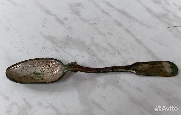 Мельхиоровая серебренная ложка Fraget n plaque