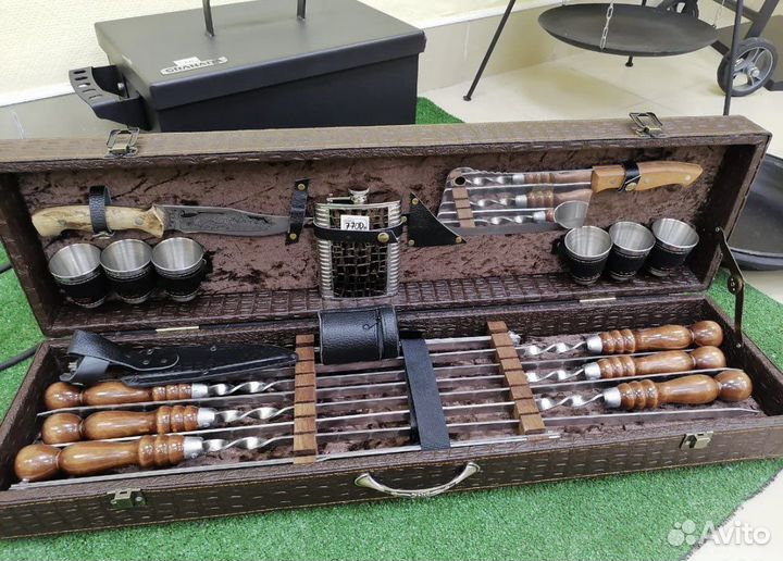 Шампура в чемодане / Шампура подарочные