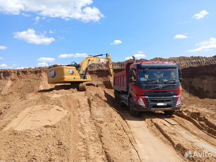 Песок и щебень карьерный с доставкой