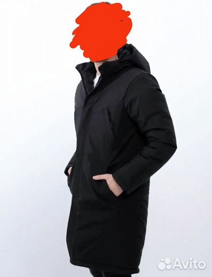 Куртка зимняя удлиненная мужская