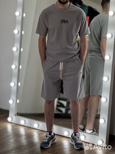 Костюм шорты+футболка Zara S-2XL(46-54)