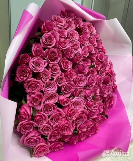 Букет роз с доставкой 101 шт