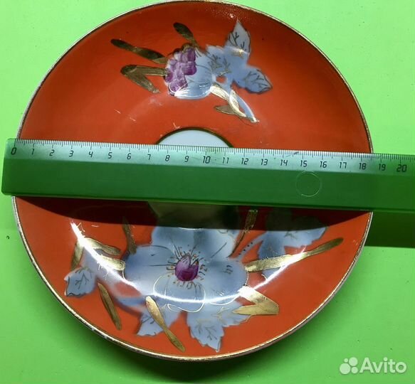 Чайные блюдца/салатник СССР Дулево/Песочное