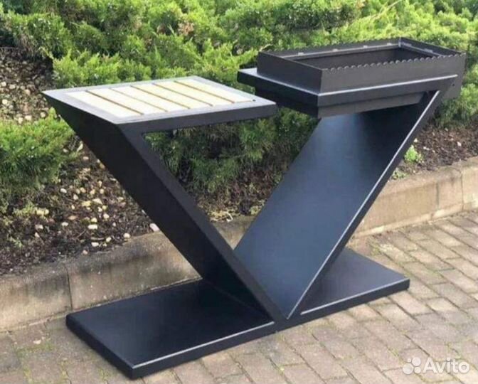 Мангал в Стиле лофт без крыши