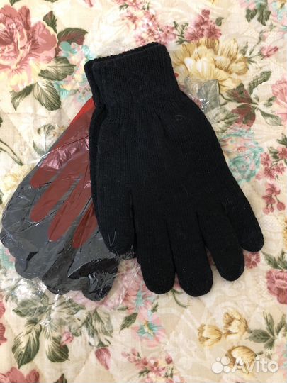 Перчатки шерстяные
