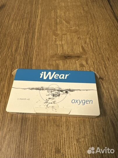 Линзы iwear oxygen -1.5 месячные