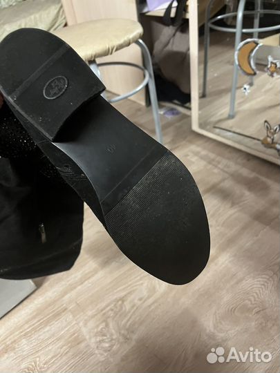 Сапоги замшевые натуральные