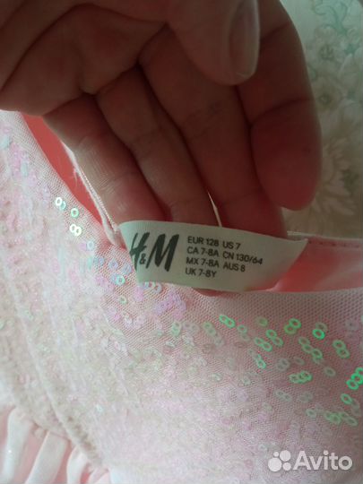Нарядное платье H&M 128