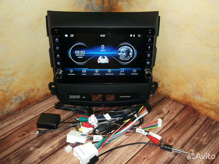 Магнитола Peugeot 4007 Android физические кнопки