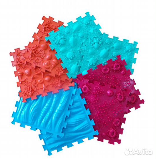 Коврик орто пазл ортопедический массажный «Море»