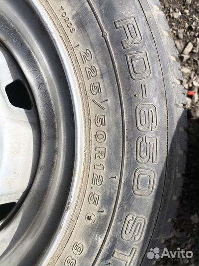 Колеса 225/50R12.5 Bridgestone RD650 Steel