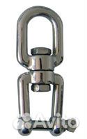 Вертлюг для якоря нержавеющий петля-вилка, 6мм