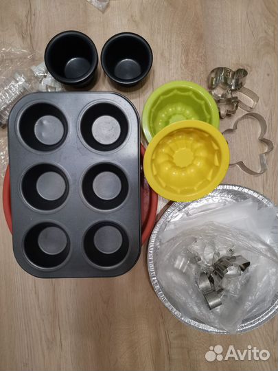 Формочки силиконовые и металлические для выпечки