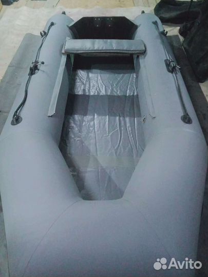 Надувная лодка hunterboat хантер 290 л серый