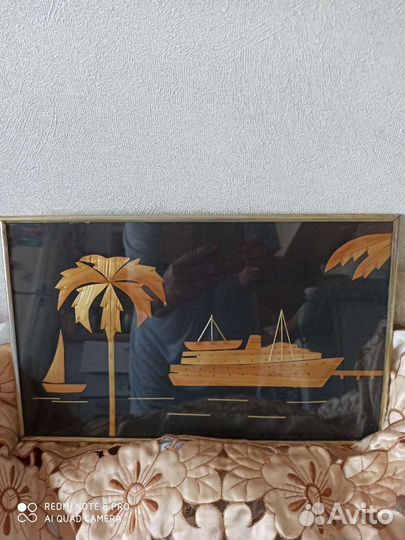 Чеканка СССР и картины из бересты