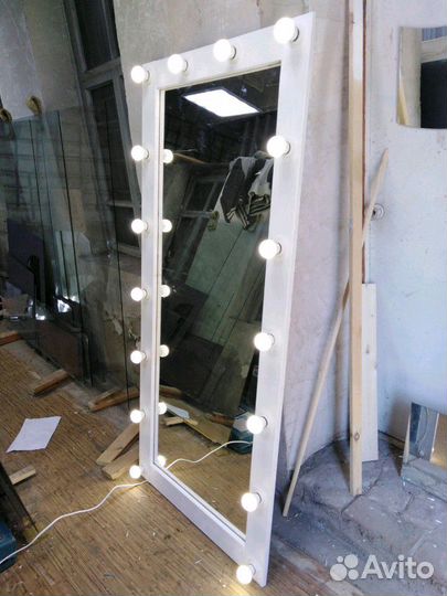 Зеркало гримерное 1800*800 мм, 16 ламп