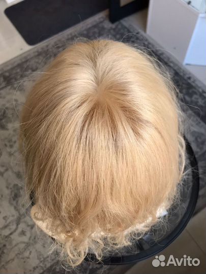 Накладка из натуральных волнистых волос