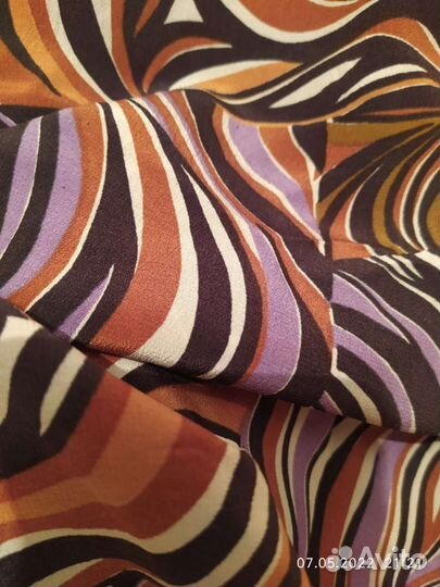 Отрезы ткани. Крепдешин. Натуральный шелк