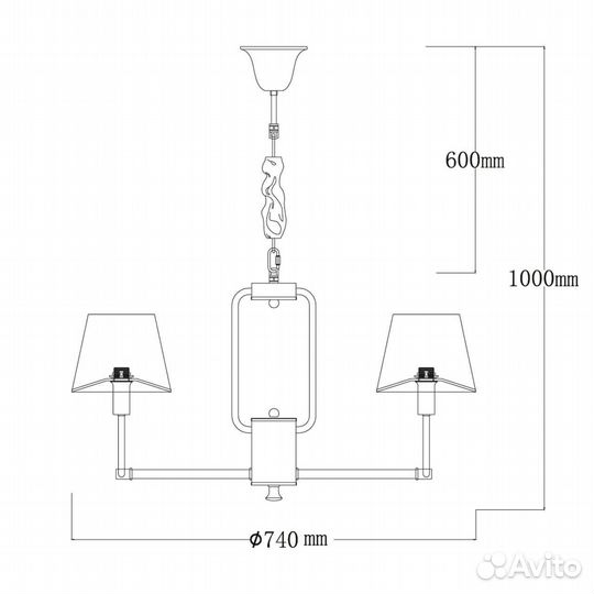 Подвесная люстра MW-Light София 355014608