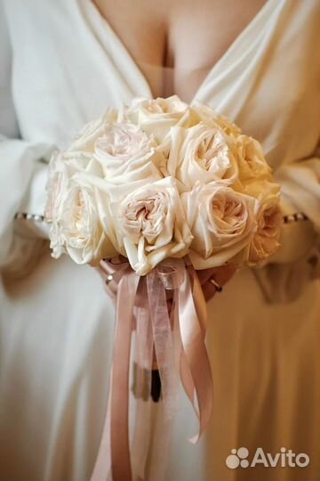 Букет невесты с пионовидной розой