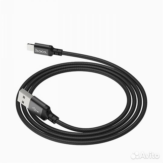 Кабель hoco X14 USB-Lightning 2A 1m, 2m