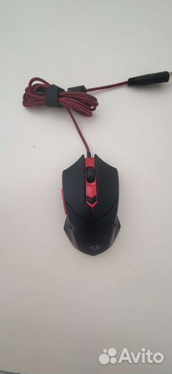 Мышь проводная Redragon Centrophorus чёрная