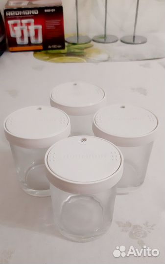 Комплект баночек для йогурта Redmond, 4 штуки