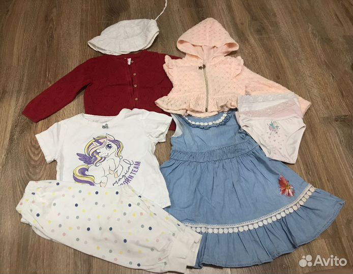 Вещи пакетом для девочки 86 92 hm