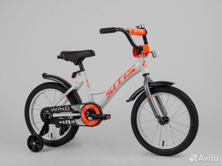 Велосипед sitis wind 16 (2023) White-Orange Soc36