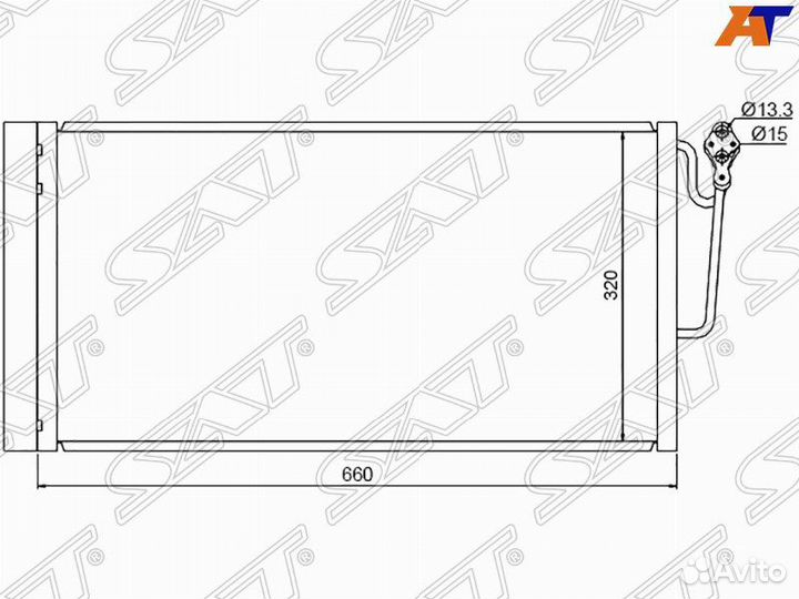 Радиатор кондиционера Mini Cooper