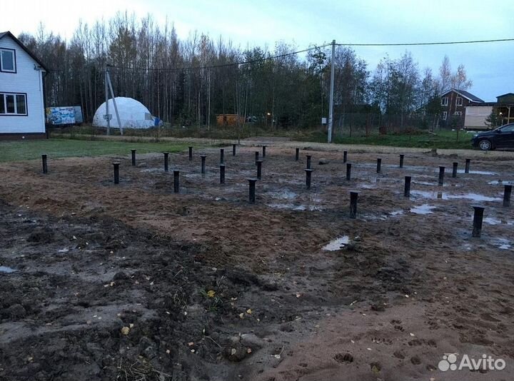 Винтовые сваи для фундамента