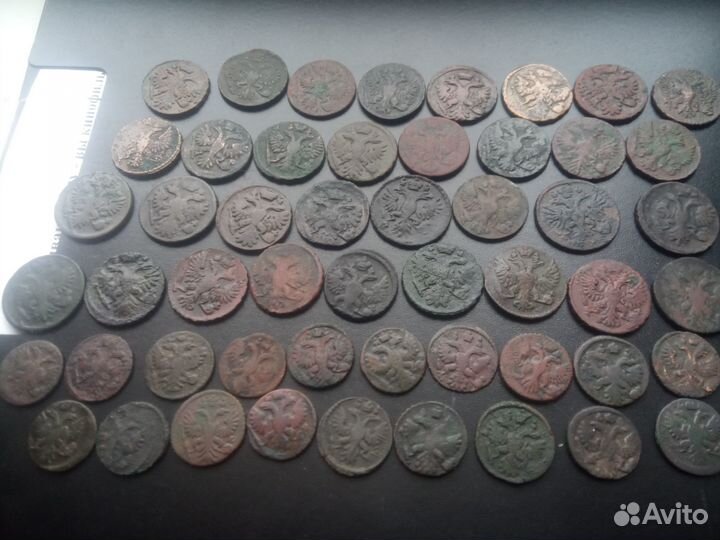 Полушка и денга.Лотом и по отдельности