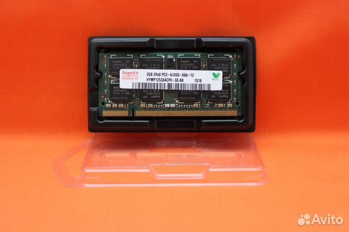 DDR2 2Gb 800MHz Hynix hymp125S64CP8-S6. SO-dimm