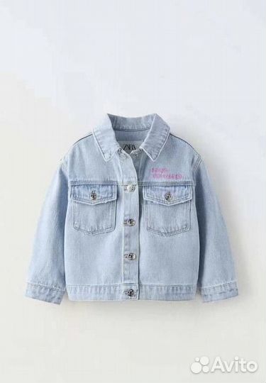 Джинсовая куртка на девочку Zara 98,104,116