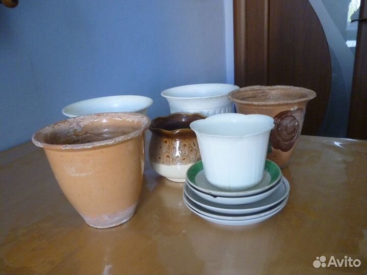 Цветочные горшки бу